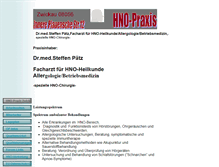 Tablet Screenshot of hnopraxis-paetz.de